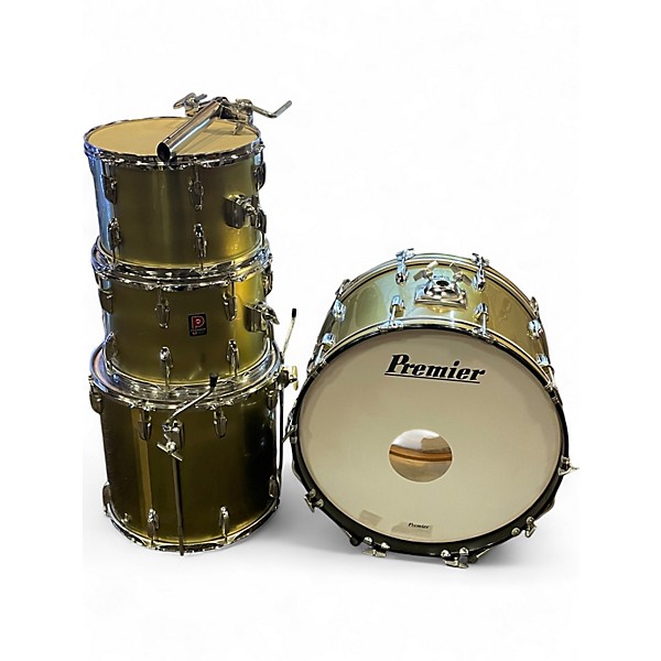 Vintage 1970s Premier 4 Piece Birch Gold Drum Kit