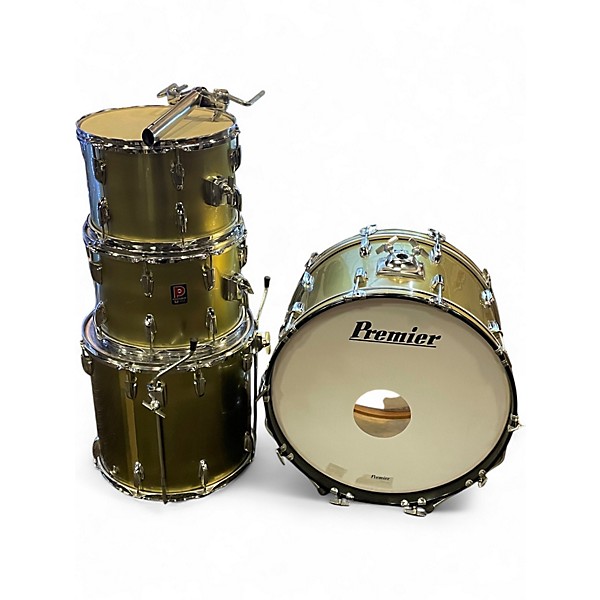 Vintage 1970s Premier 4 Piece Birch Gold Drum Kit