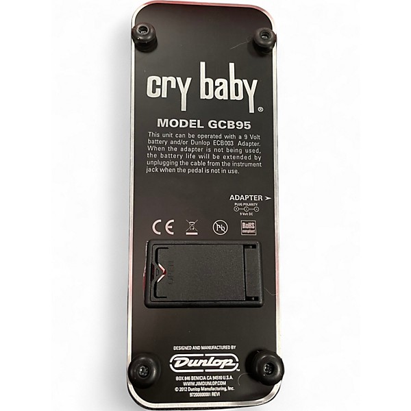 Used Dunlop Original Cry Baby Wah Effect Pedal