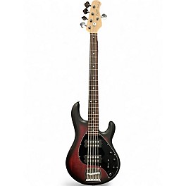 Used Sterling by Music Man Ray5HH Ruby Red Burst Satin Electric Bass Guitar