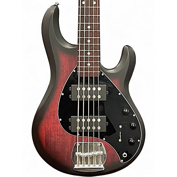Used Sterling by Music Man Ray5HH Ruby Red Burst Satin Electric Bass Guitar