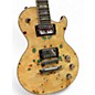 Used Schecter Guitar Research Solo II Custom Natural Gloss Burl Turquoise Solid Body Electric Guitar