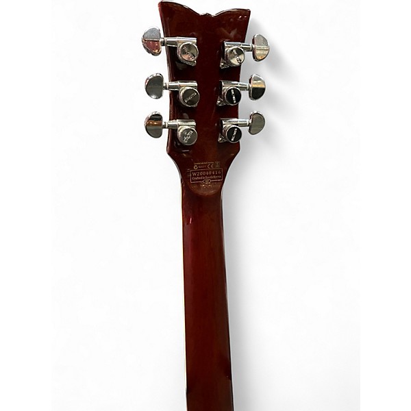 Used Schecter Guitar Research Solo II Custom Natural Gloss Burl Turquoise Solid Body Electric Guitar