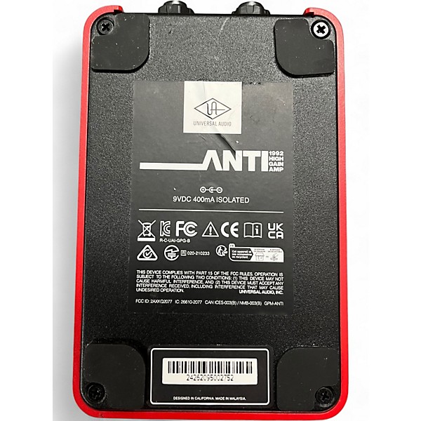 ギター Univesal Audio UAFX ANTI Universal Audio UAFX Anti 1992 High Gain Amp Pedal | Sweetwater