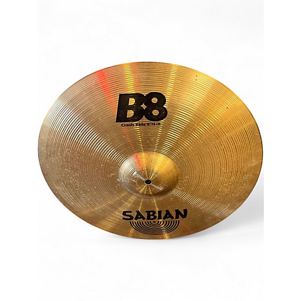 Used SABIAN 18in B8 Crash Ride Cymbal