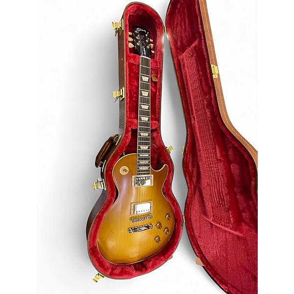 Used Gibson Les Paul Standard Gold Top Solid Body Electric Guitar