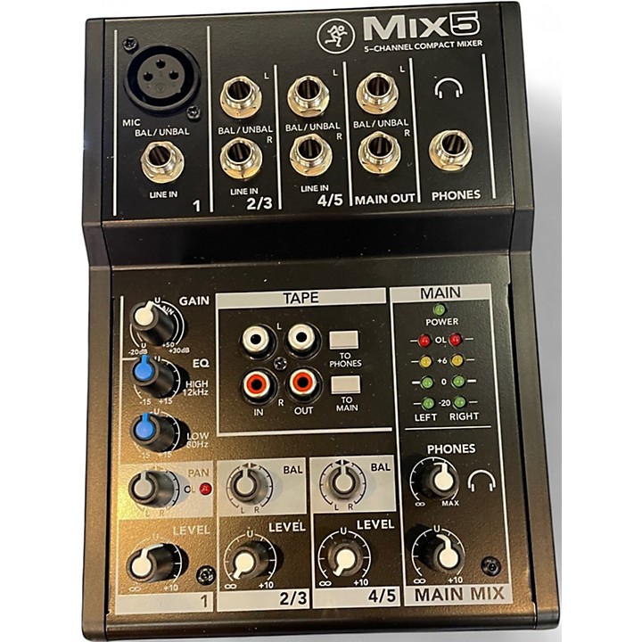 Mackie Mix5 ミキサー MACKIE MIX5 5チャンネル コンパクト ミキサー マッキー 【 仙台