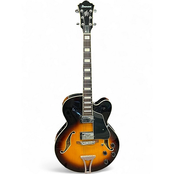 Used Ibanez AF75 Brown Sunburst Hollow Body Electric Guitar