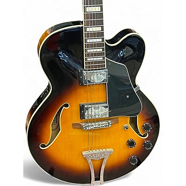 Used Ibanez AF75 Brown Sunburst Hollow Body Electric Guitar