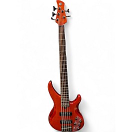 Used Yamaha TRBX605FM Amber Electric Bass Guitar