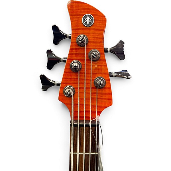 Used Yamaha TRBX605FM Amber Electric Bass Guitar
