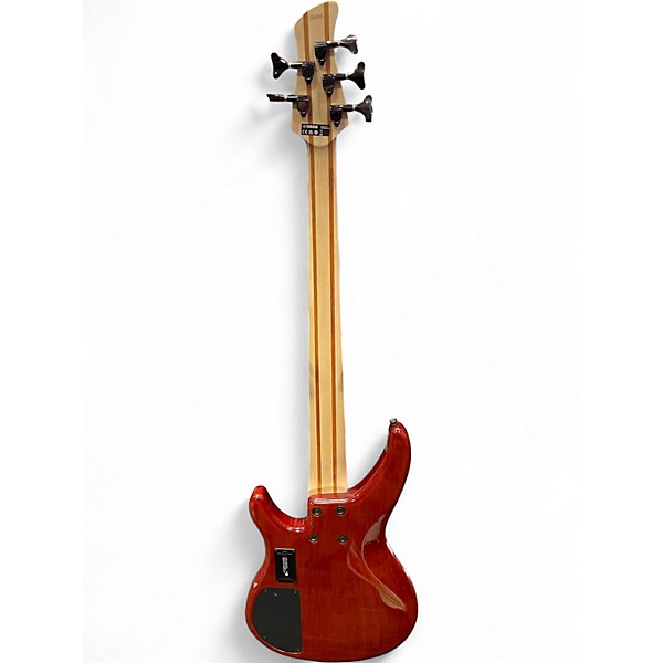 Used Yamaha TRBX605FM Amber Electric Bass Guitar