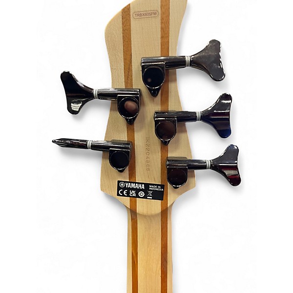 Used Yamaha TRBX605FM Amber Electric Bass Guitar
