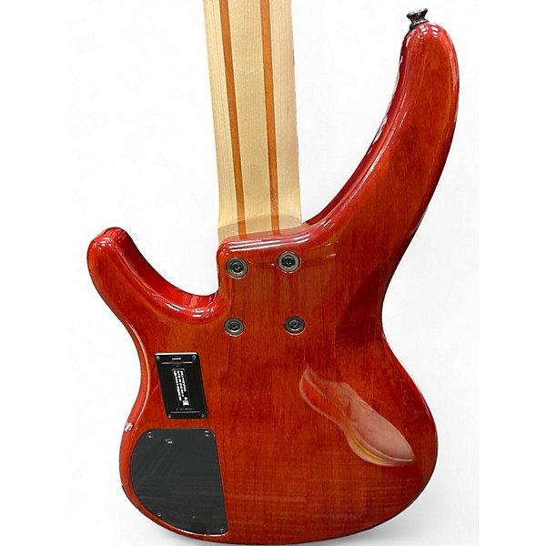 Used Yamaha TRBX605FM Amber Electric Bass Guitar