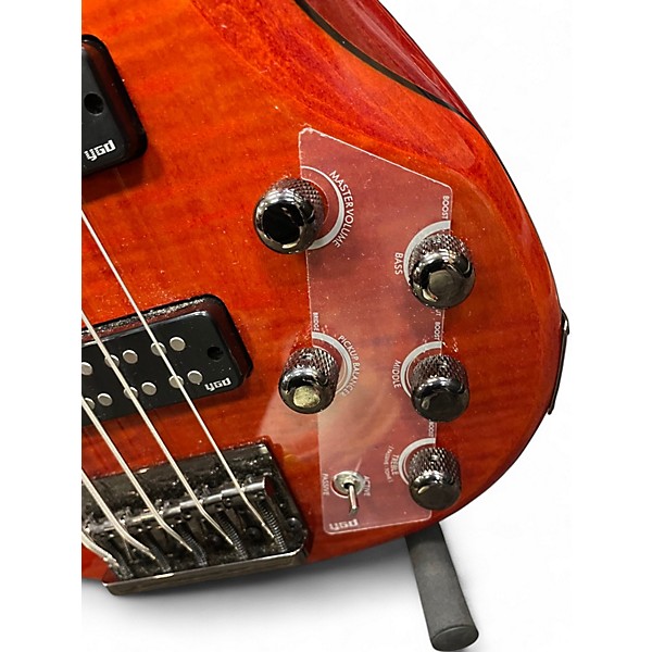 Used Yamaha TRBX605FM Amber Electric Bass Guitar