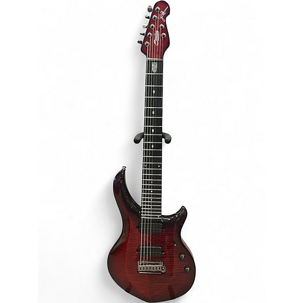 Used Sterling by Music Man John Petrucci Majesty 7 Dimarzio Royal Red Solid Body Electric Guitar