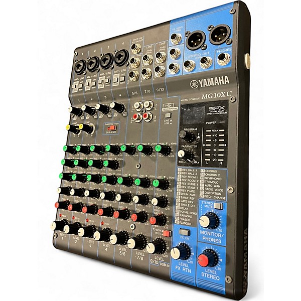 Used Yamaha MG10XU 10 Channel Mixer with Effects Unpowered Mixer