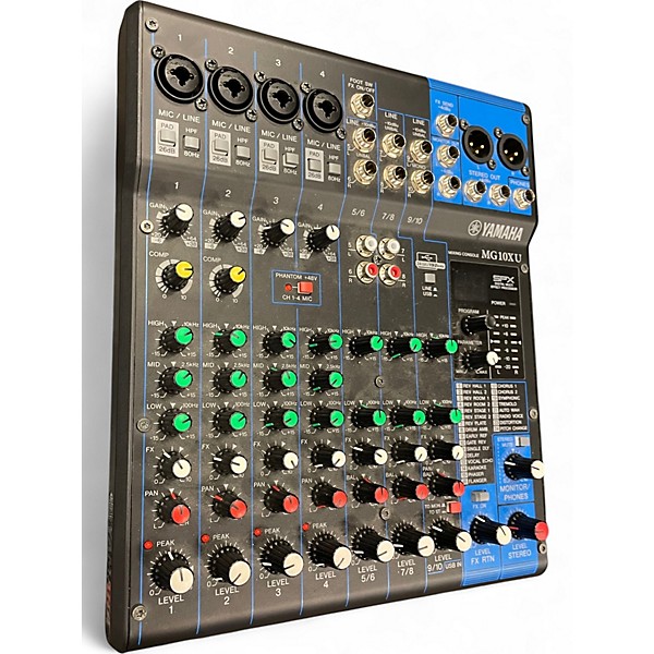 Used Yamaha MG10XU 10 Channel Mixer with Effects Unpowered Mixer