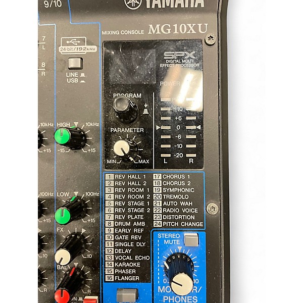 Used Yamaha MG10XU 10 Channel Mixer with Effects Unpowered Mixer