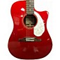 Used Fender Sonoran Candy Apple Red Acoustic Electric Guitar