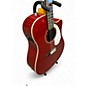 Used Fender Sonoran Candy Apple Red Acoustic Electric Guitar