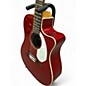 Used Fender Sonoran Candy Apple Red Acoustic Electric Guitar
