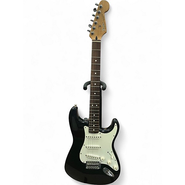 Used Fender Standard Stratocaster Black Solid Body Electric Guitar