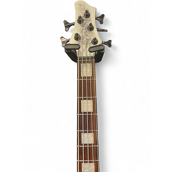 Used Ibanez BTB25TH5 Silver Blizzard Matte Electric Bass Guitar