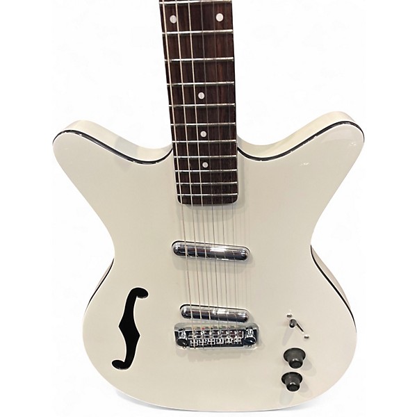 Used Danelectro FIFTY NINER  White Hollow Body Electric Guitar