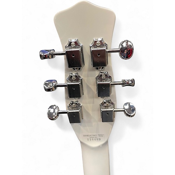 Used Danelectro FIFTY NINER  White Hollow Body Electric Guitar
