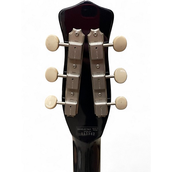 Used Danelectro 12 STRING Black Solid Body Electric Guitar