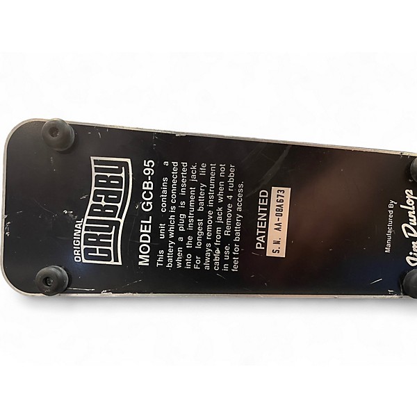 Used Dunlop GCB95 Original Crybaby Wah Effect Pedal