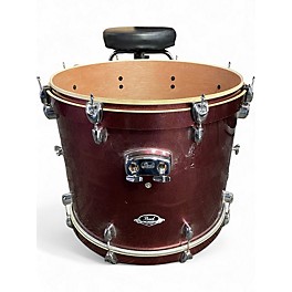 Used Pearl 5 Piece Export Burgundy Drum Kit