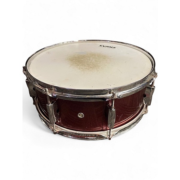 Used Pearl 5 Piece Export Burgundy Drum Kit