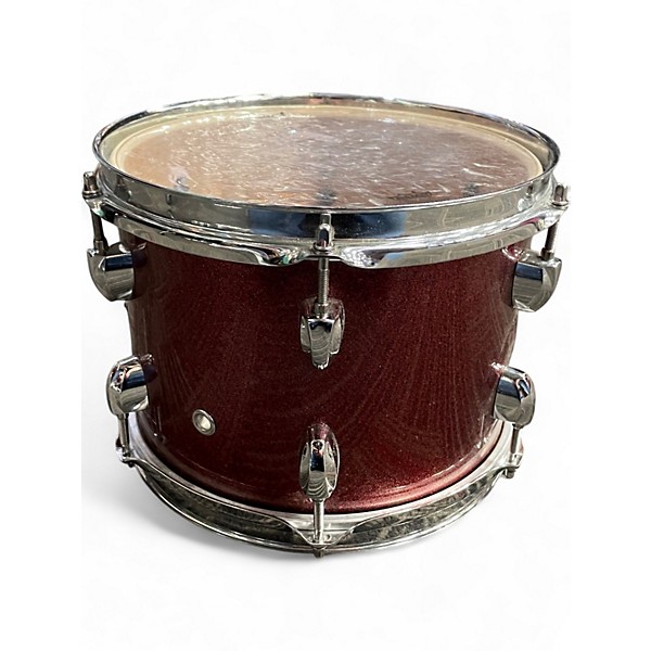 Used Pearl 5 Piece Export Burgundy Drum Kit