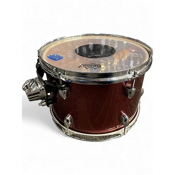 Used Pearl 5 Piece Export Burgundy Drum Kit