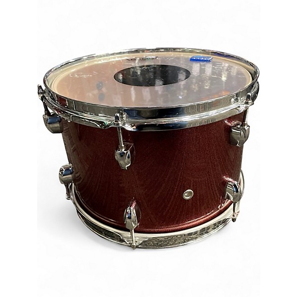Used Pearl 5 Piece Export Burgundy Drum Kit