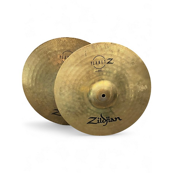 Used Zildjian 14in Planet Z Hi Hat Pair Cymbal