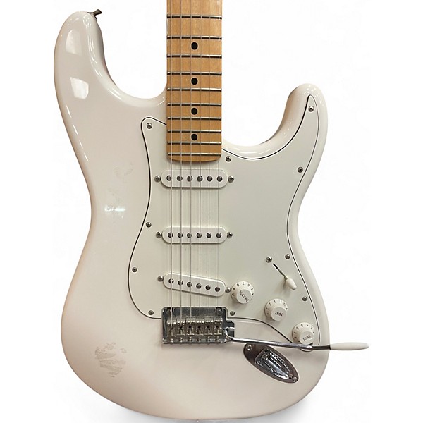 Used Fender Player Stratocaster Olympic White Solid Body Electric Guitar