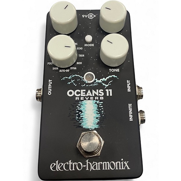 Used Electro-Harmonix Oceans 11  Reverb Effect Pedal