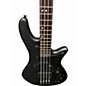 Used Schecter Guitar Research stiletto stealth 4 Satin Black Electric Bass Guitar thumbnail