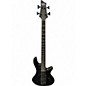Used Schecter Guitar Research stiletto stealth 4 Satin Black Electric Bass Guitar