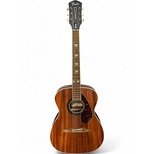Used Fender Tim Armstrong Hellcat Worn Natural Acoustic Electric Guitar
