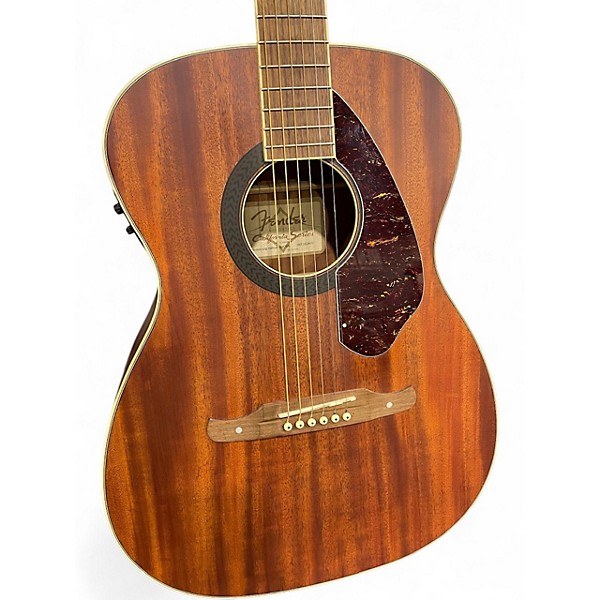 Used Fender Tim Armstrong Hellcat Worn Natural Acoustic Electric Guitar