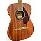 Used Fender Tim Armstrong Hellcat Worn Natural Acoustic Electric Guitar