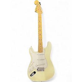 Used 1997 Fender Jimi Hendrix Stratocaster White Solid Body Electric Guitar