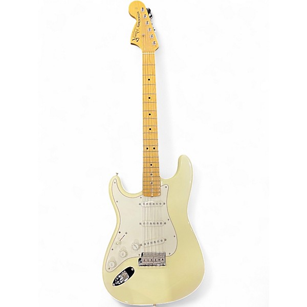 Used 1997 Fender Jimi Hendrix Stratocaster White Solid Body Electric Guitar