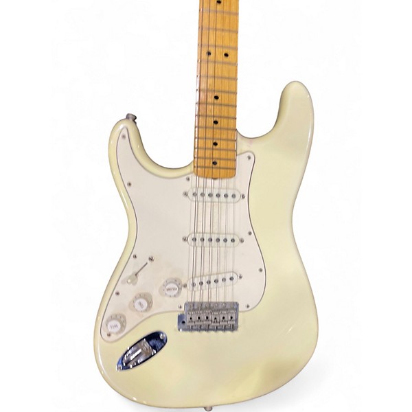 Used 1997 Fender Jimi Hendrix Stratocaster White Solid Body Electric Guitar