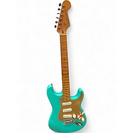 Used Squier 40TH ANNIVERSARY STRATOCASTER SATIN SEAFOAM GREEN Solid Body Electric Guitar