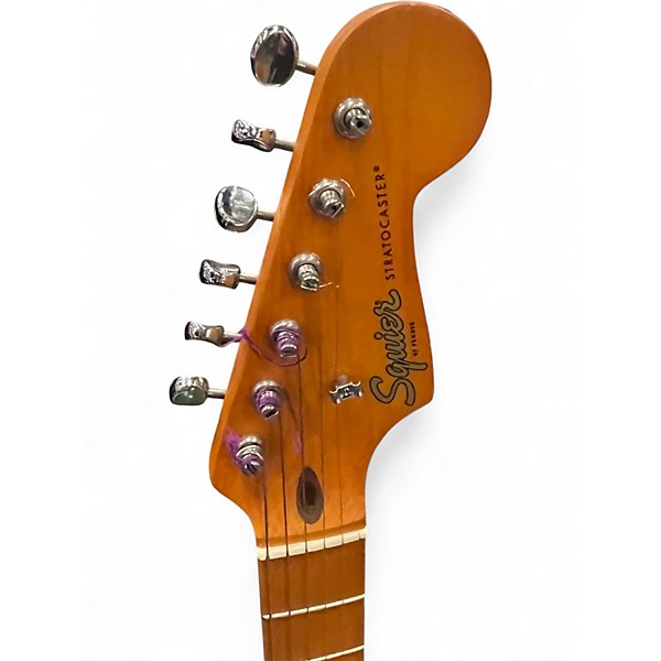 Used Squier 40TH ANNIVERSARY STRATOCASTER SATIN SEAFOAM GREEN Solid Body Electric Guitar